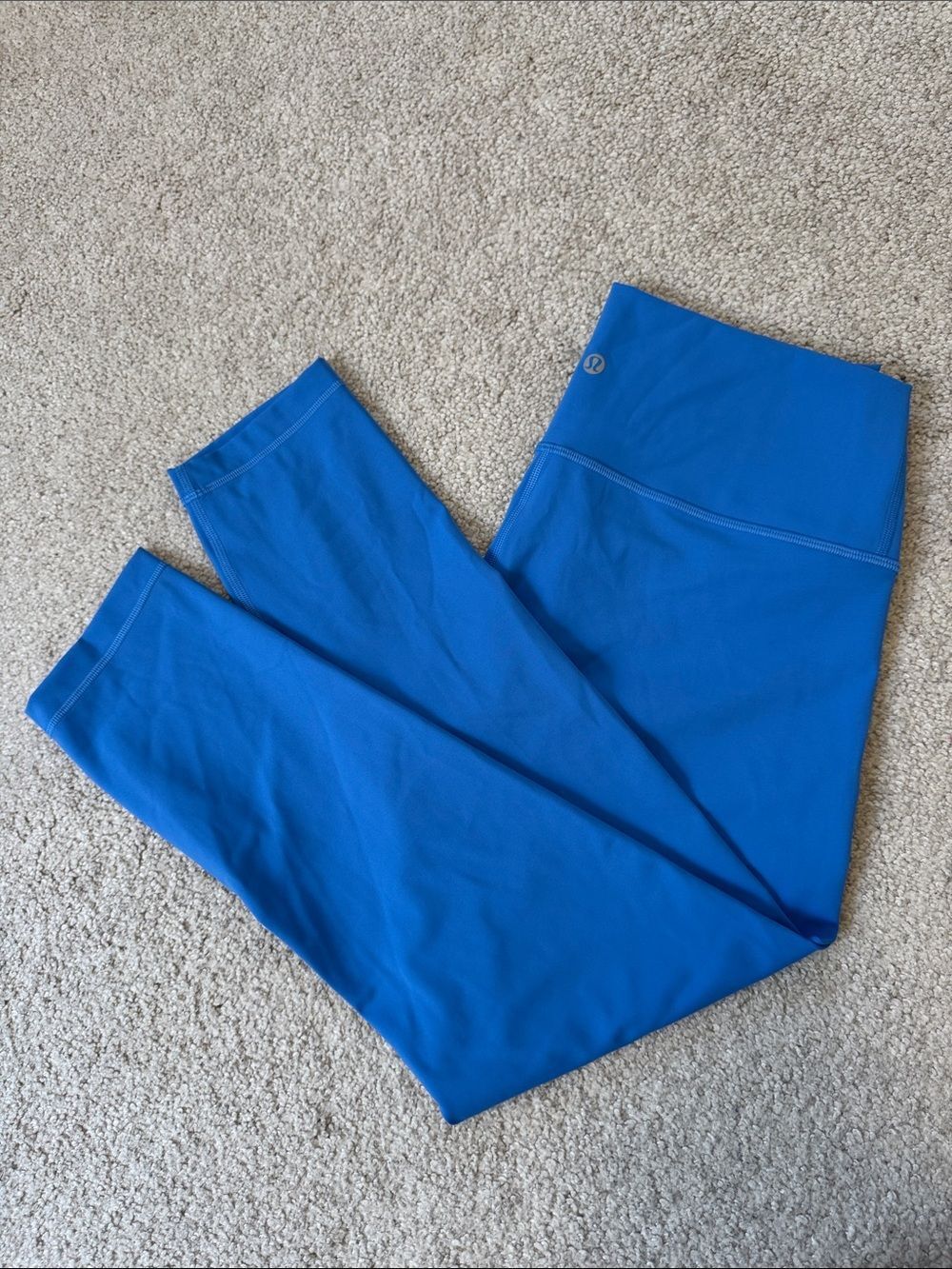 lululemon Wunder Under High-Rise Crop Leggings 23" Blue Nile Sz10